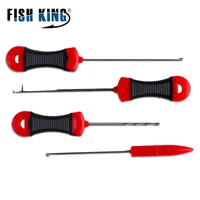 fish king carp fishing accessories boilie needle set kit tool stainless baiting drill stringer needle fishing tool