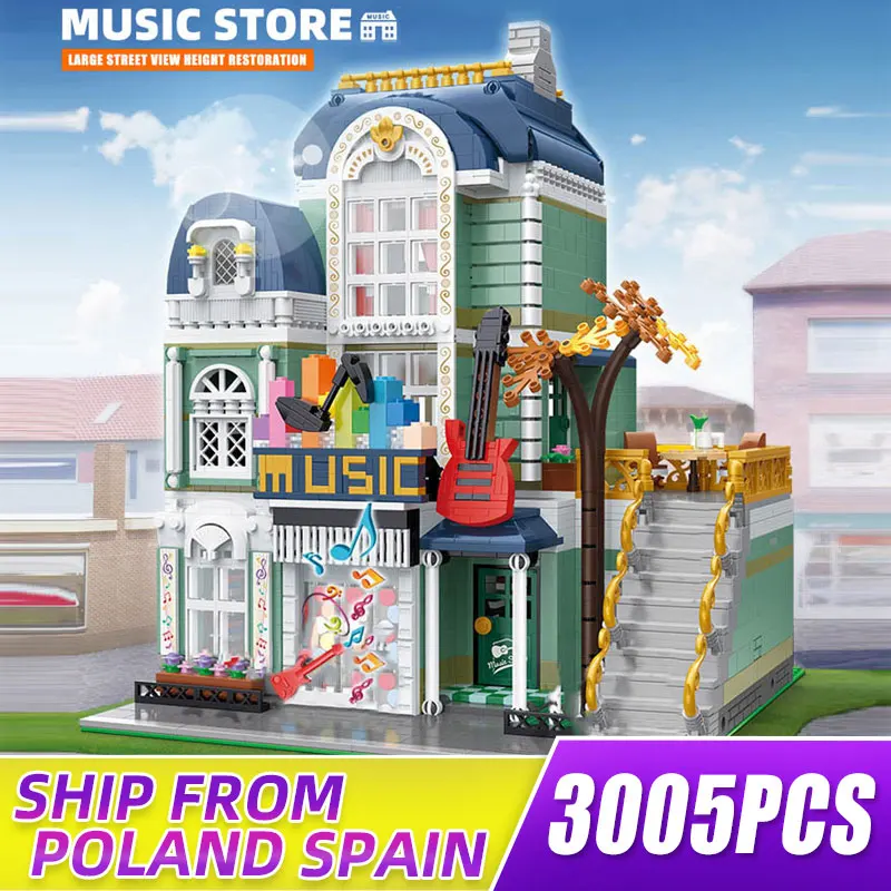 

Yeshin 20008 Building Blocks Streetview The MOC Musical Instrument Store Model Assemble Bricks Toys For Kids Birthday Gifts