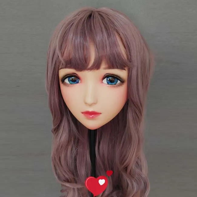 Special makeup Mo-02) Женская милая девушка Смола половина головы кигуруми BJD глаза кроссдресс в стиле японского аниме маска Лолиты с глазами и париком - Цвет: Special makeup