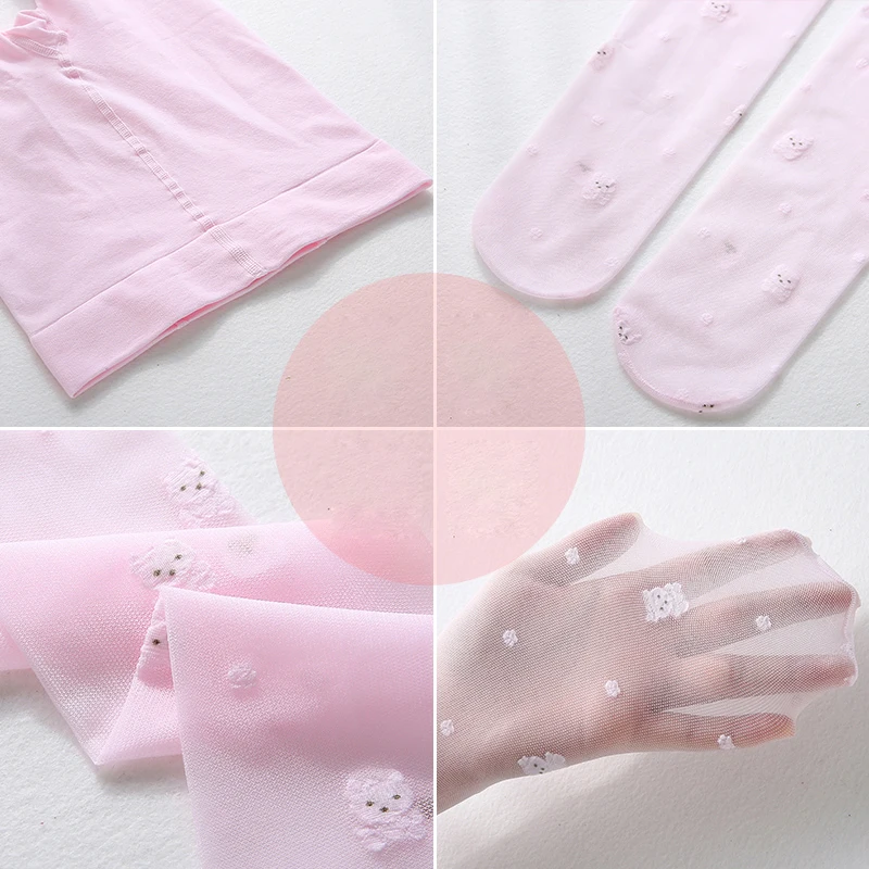 Летние тонкие детские колготки для девочек Балетки танцев маленьких Тонкие