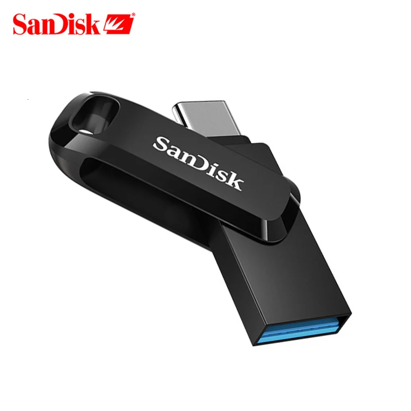 

Двойной Флеш-накопитель SanDisk OTG USB 3,1 Type-C USB флэш-накопитель 32 Гб 64 Гб до 150 МБ/с. Pendrive 128 ГБ флэш-накопитель 256 Гб мобильный телефон или планшет, д...
