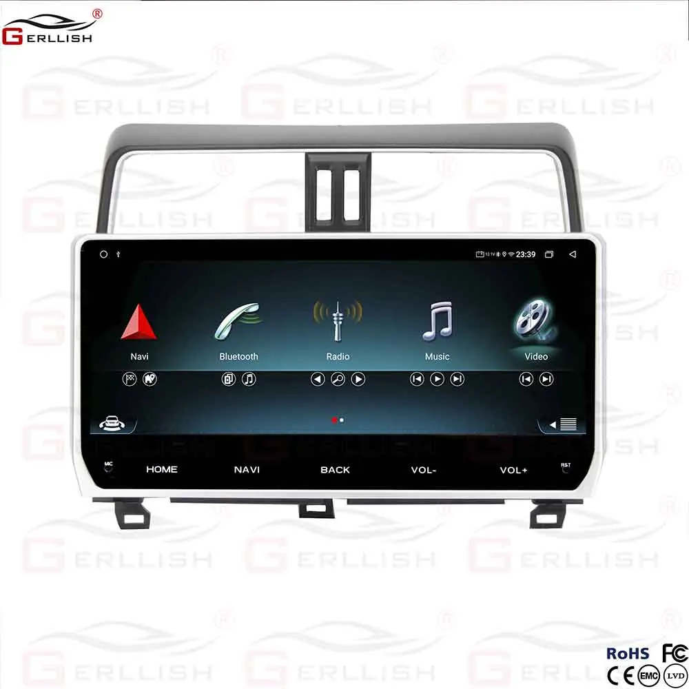 

12.3 inch big screen android system multimedia video radio player for Toyota land cruiser prado 2018 years navigation