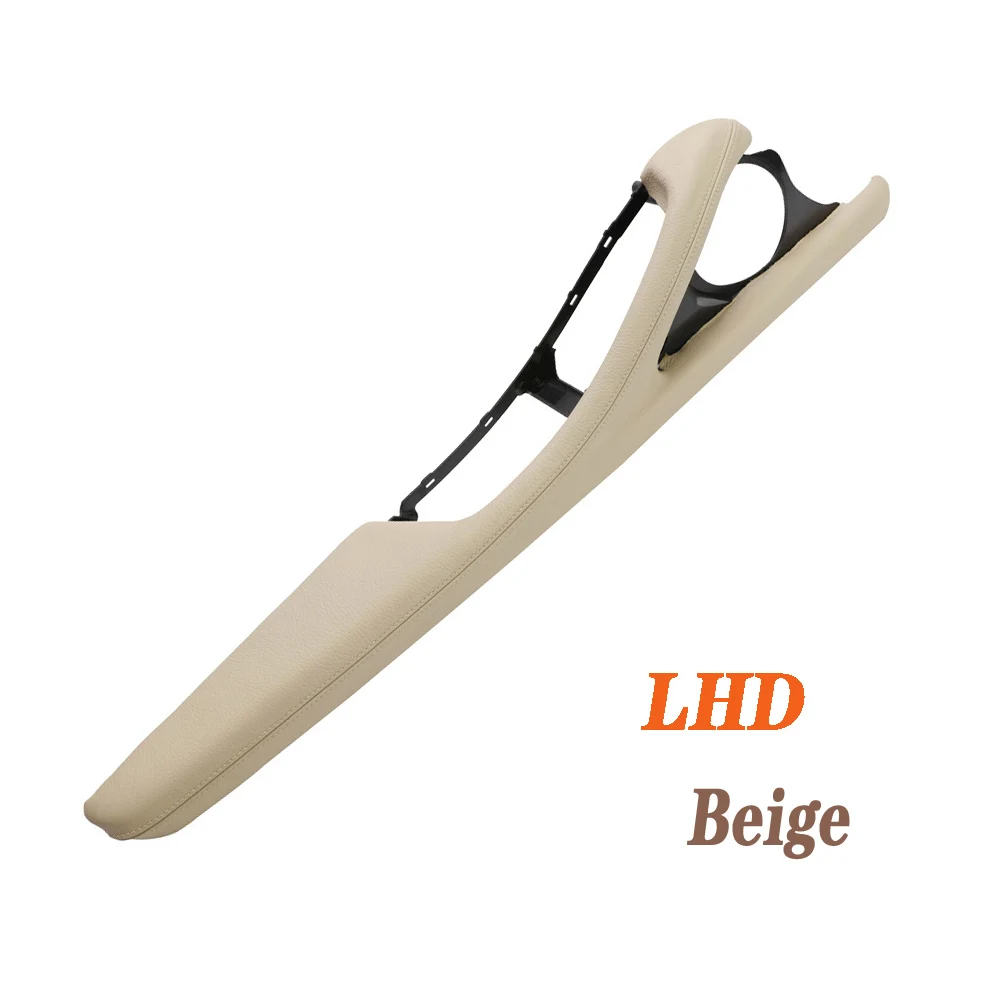 Кожаная ручка для водителя автомобиля LHD внутренняя дверная Наружная рамка