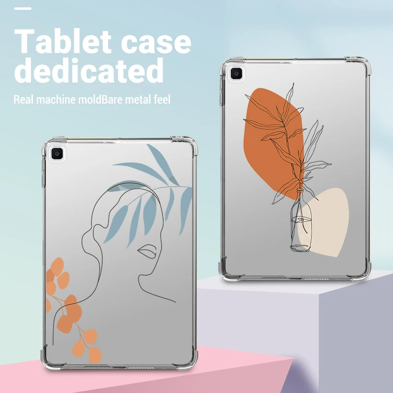 

For Samsung Galaxy Tab A 8.0 2019 SM-T290 T295 8.0 Case Shockproof Cover 8.0Inch Girl Painted Silicone Protector Back Cases