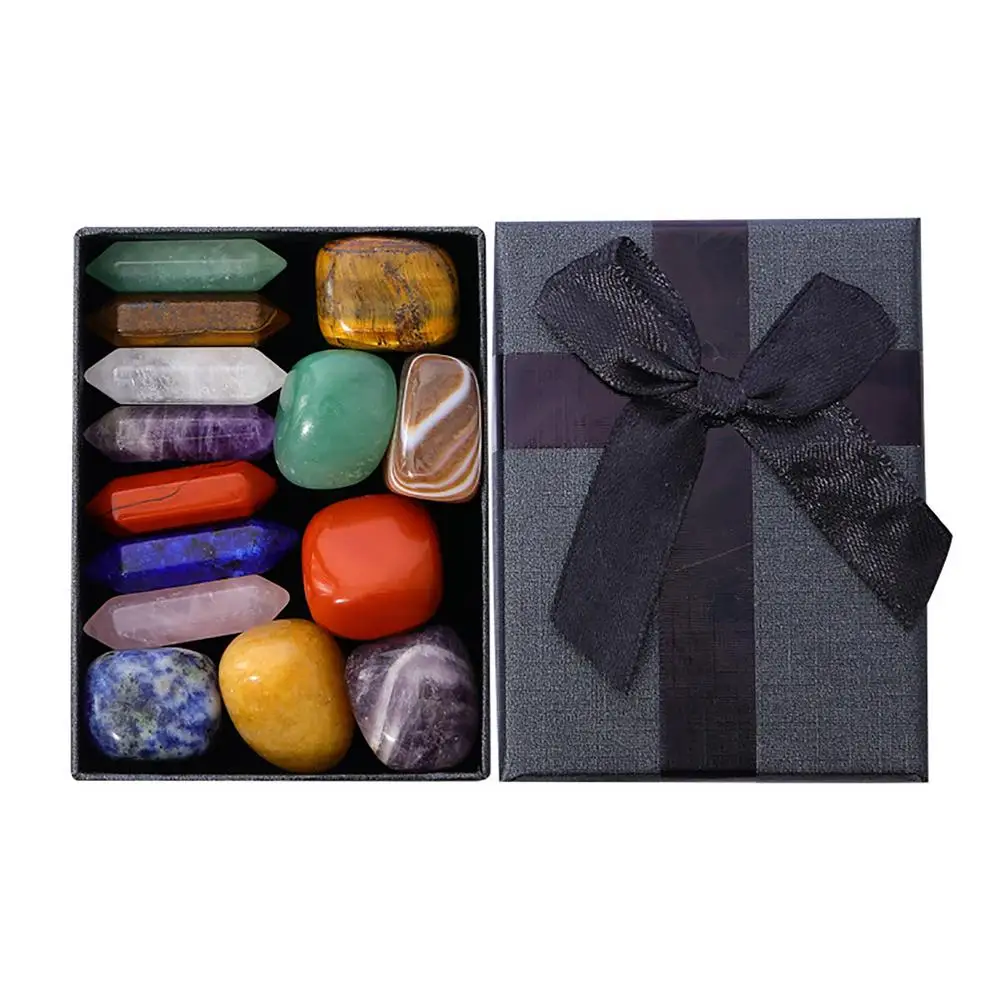 

14 шт., чакры из натурального камня