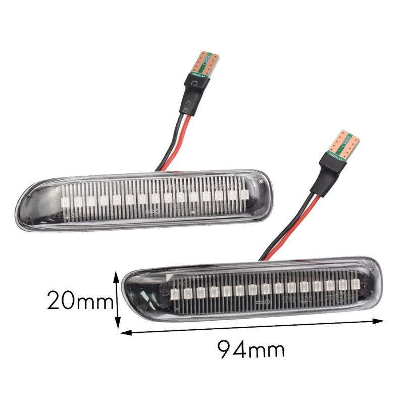

Car LED Dynamic Side Marker Light Turn Signal Blinker for BMW 3 Series E46 Coupe 1997-2001