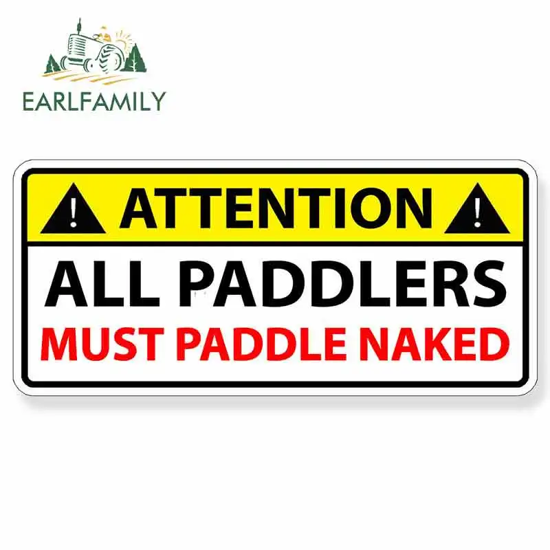 EARLFAMILY 13 см x 6 Автомобильная наклейка s Paddle Naked Sticker лодка весло для байдарки каное