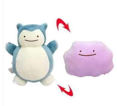 29 см плюшевая Двусторонняя Подушка Ditto Snorlax Высококачественная Милая Мягкая