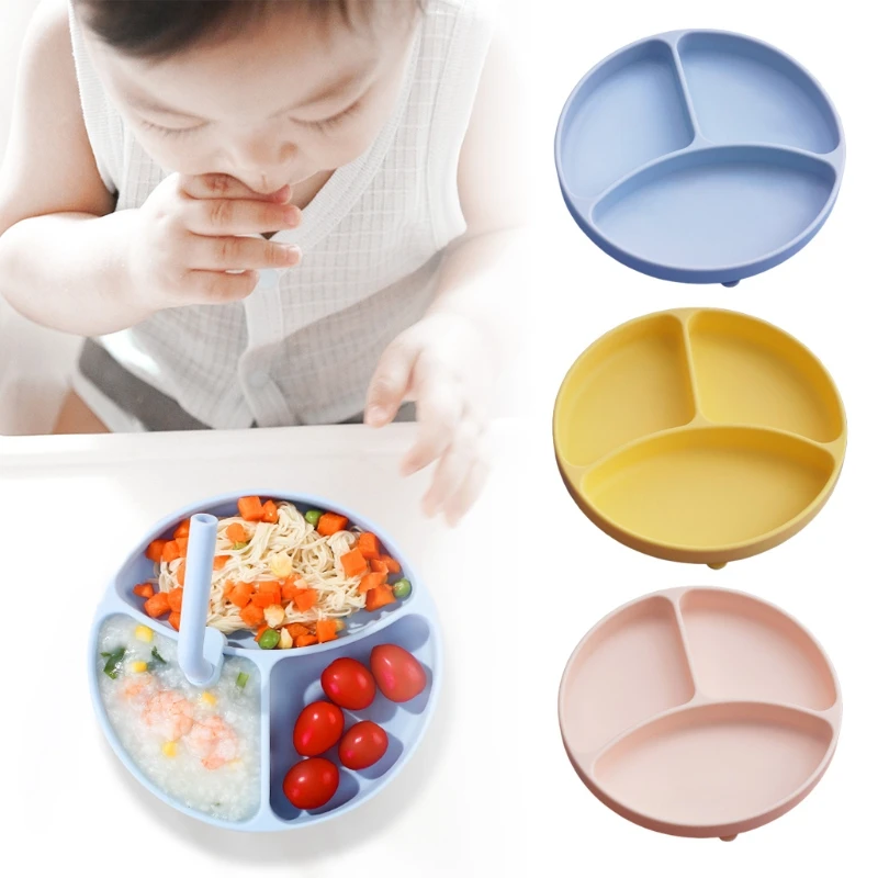 

Тарелка детская из пищевого силикона, водонепроницаемая, нескользящая