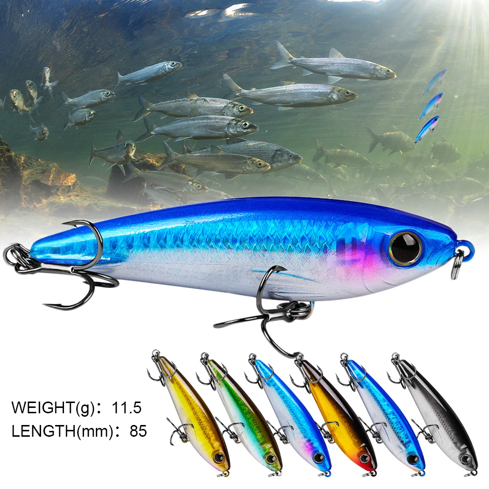 

85mm/11g Fishing Lure Sinking Pencil Lure Hard Bait Artificial Fishing Crankbait Swimming Freshwater Saltwater Fishing Tackle