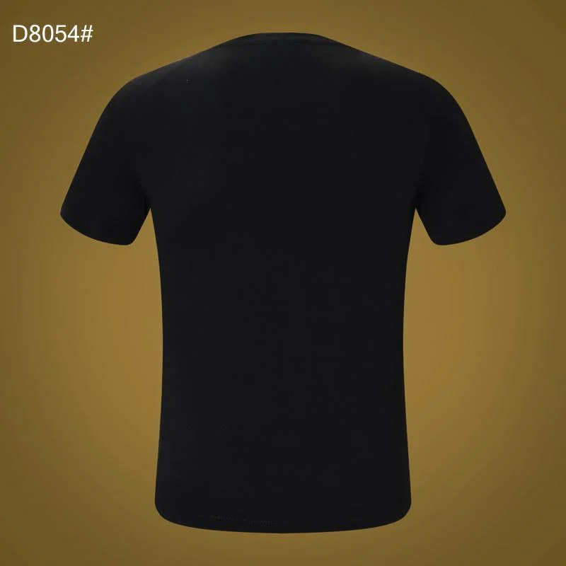 Итальянская Миланская футболка деловой мужской хлопковый стиль модный короткий