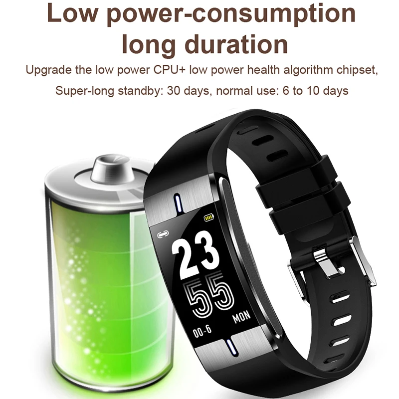 IP68 браслет для смарт часов сердечный ритм SmartWatch спортивный ppg часы Смарт 1 08