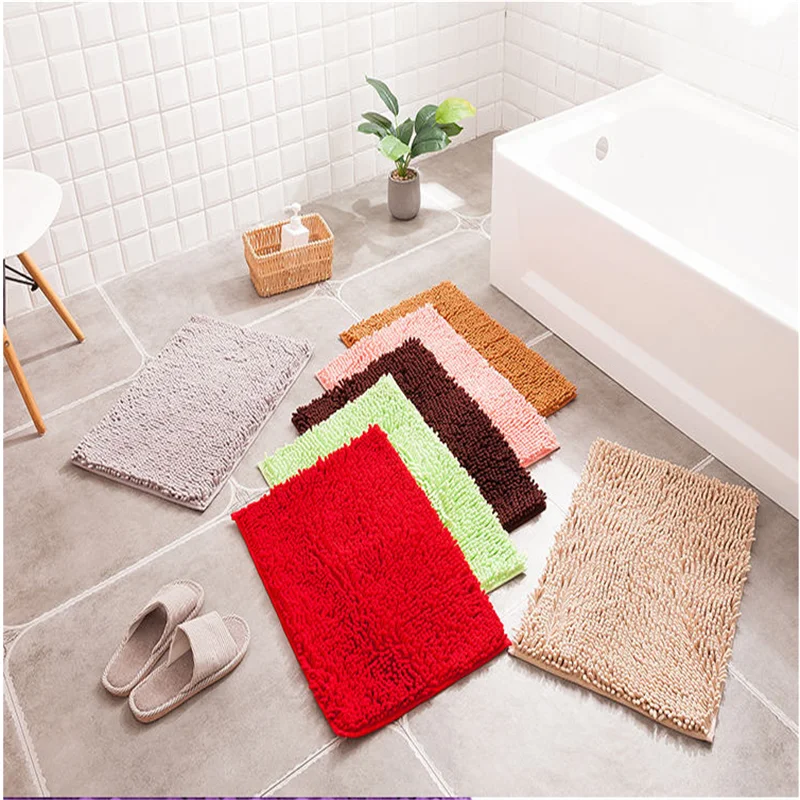 Модный коврик для ванной разных цветов Противоскользящий комнаты в туалете 3