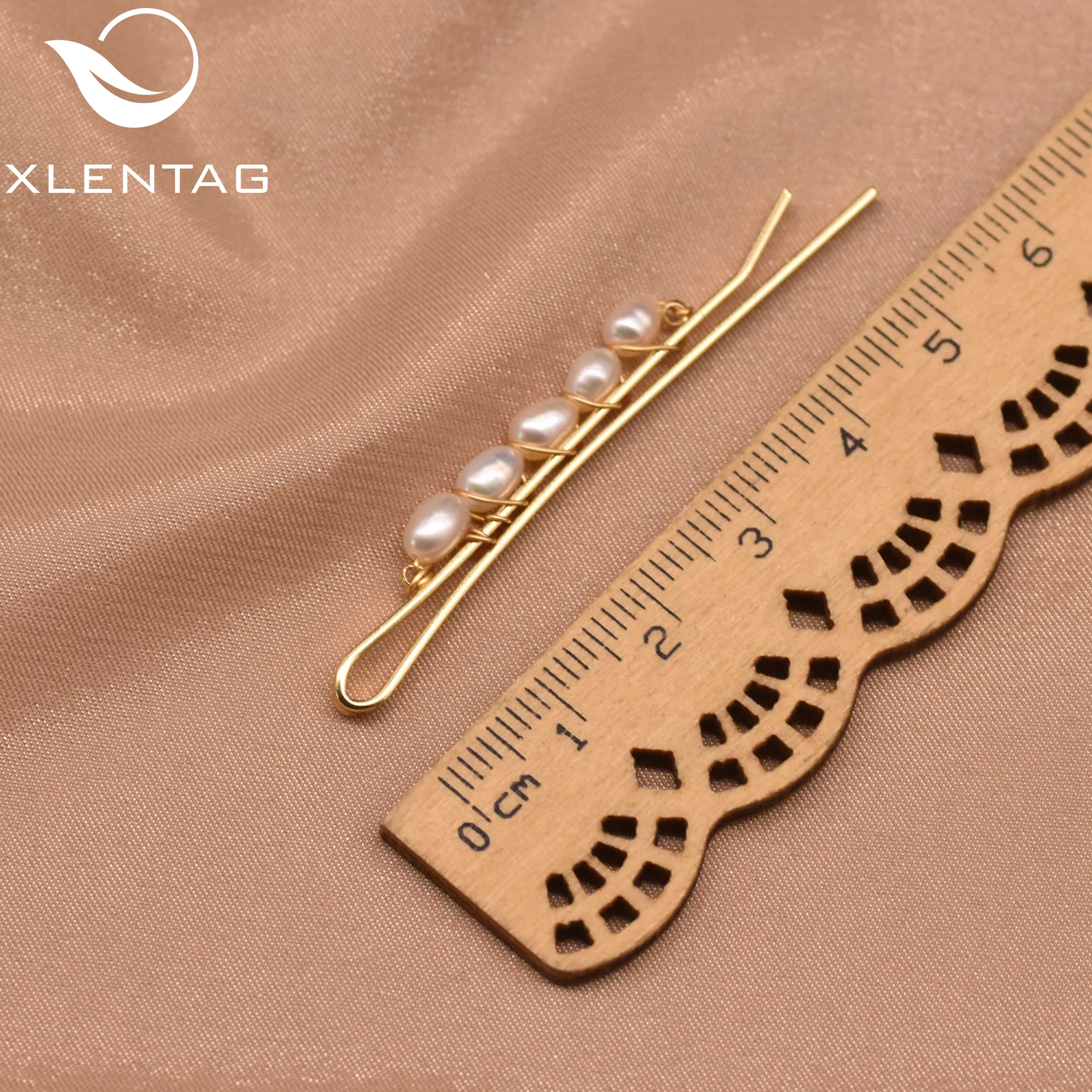 

Xlentag Pure Natural Freshwater Pearl Hair Accessories Women'S Hairpin Birthday Gifts Wedding Banquet Handmade Jewelry GH0027B