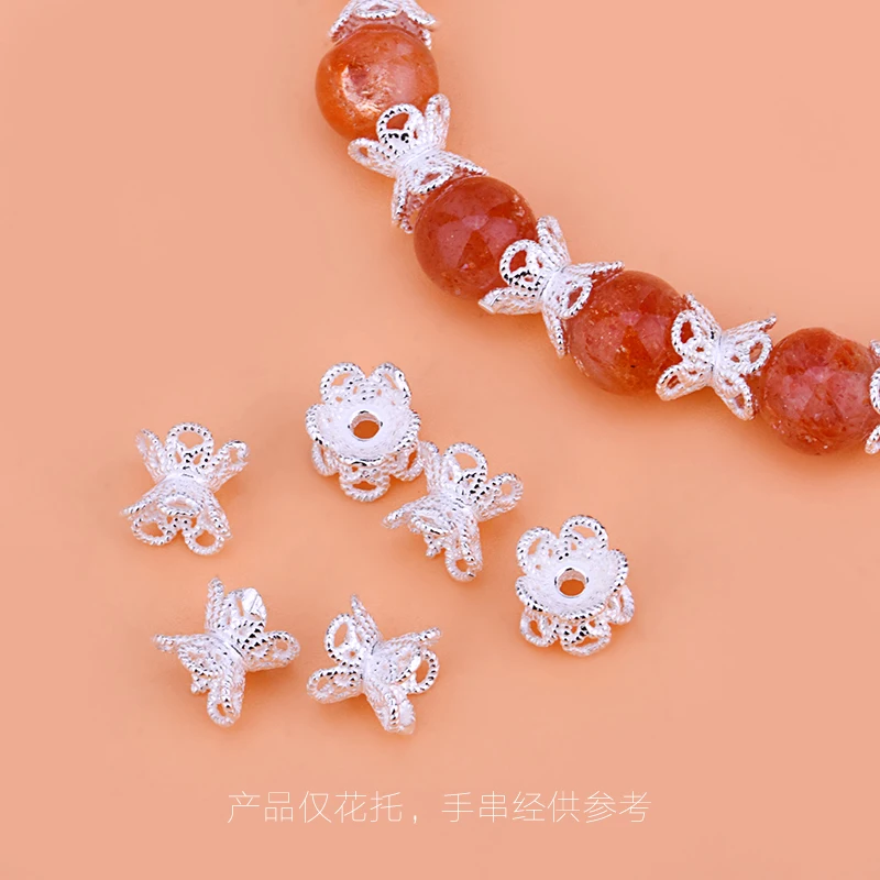 5 шт., кристаллические Аксессуары для бисероплетения, из серебра 925 пробы