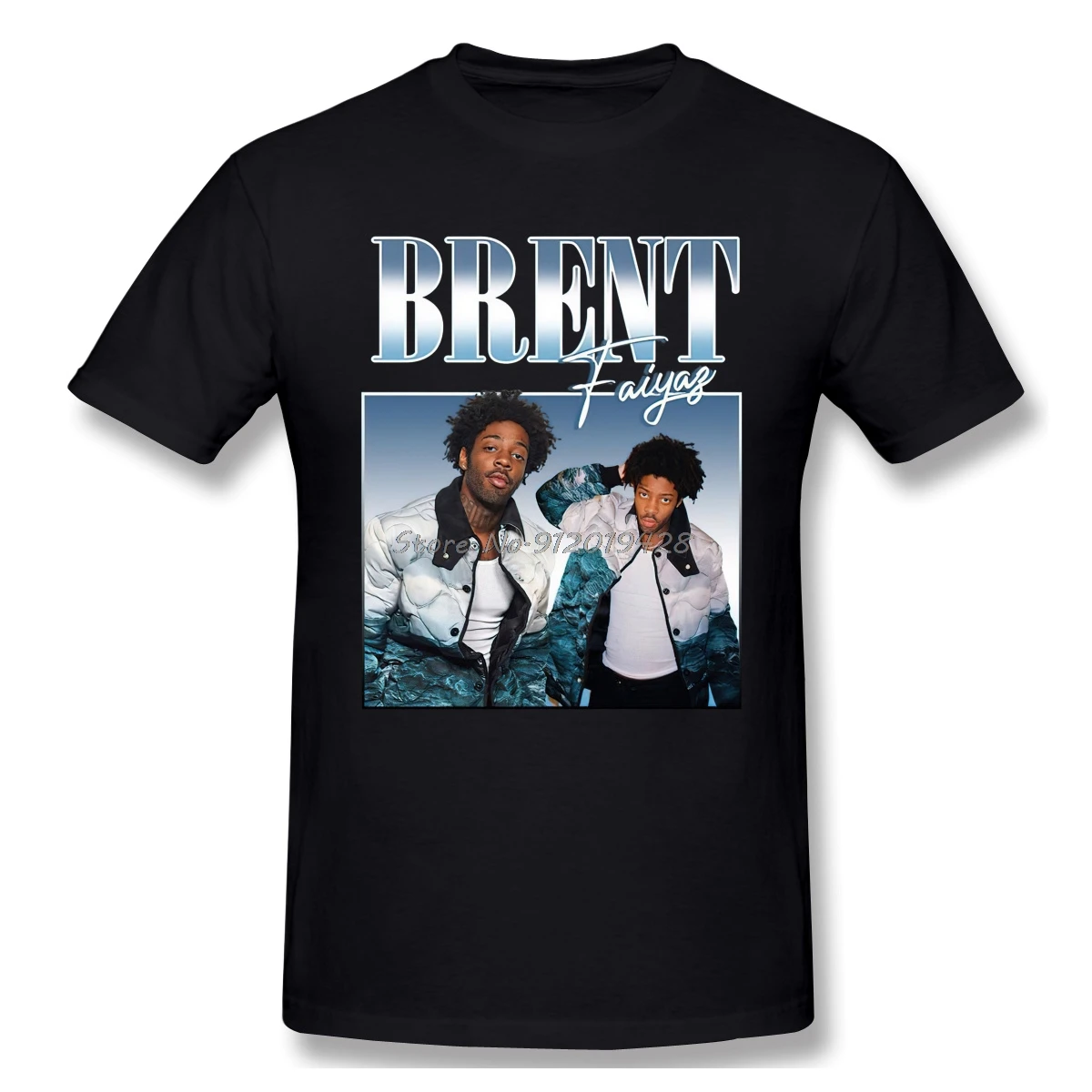 Футболка Брента FAIYAZ унисекс вдохновляющая Винтажная 90-х в стиле хип-хоп рэп-тур