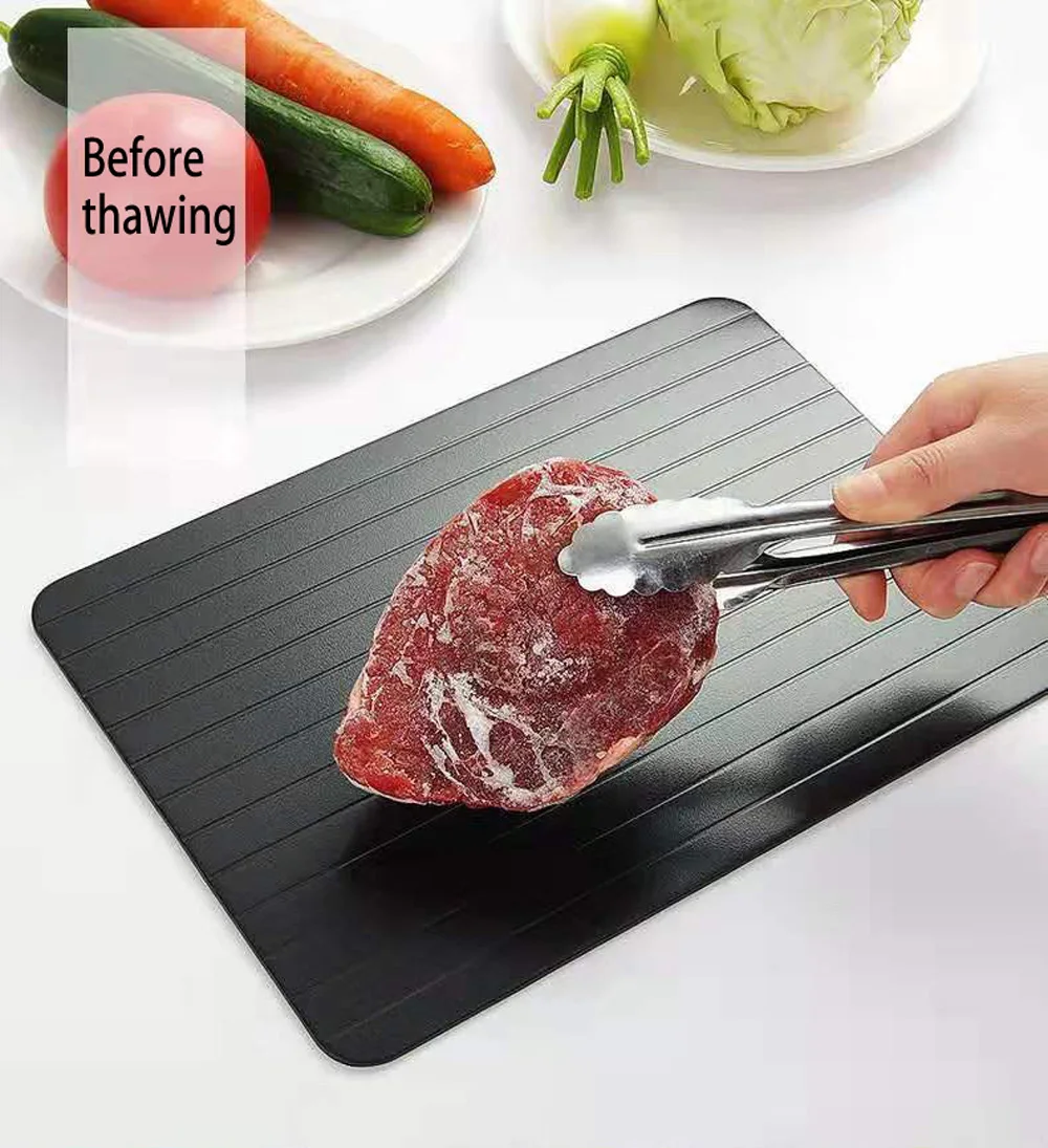 xiaomi youpin fast defrosting tray thaw food meat thawing fruit sea fish quick defrosting plate board tray kitchen gadget tool free global shipping
