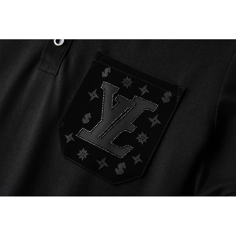 

2021 Letter Embroidery Men Polo Shirt Fashion Pattern Short Sleeve Summer Straight Cotton Polos Male Camisetas Ropa Para Hombre