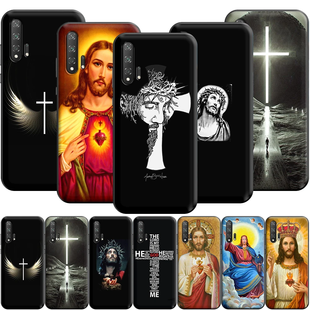 Силиконовый чехол Jesus Christ God Bless для Huawei Honor V30 30 8 8A 8X 8C 9 9X 10 Note View 20 20S Pro Lite|Бамперы| |