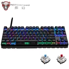 Проводная игровая клавиатура Motospeed RGB, механическая, 87 клавиш, светодиодный ная подсветка