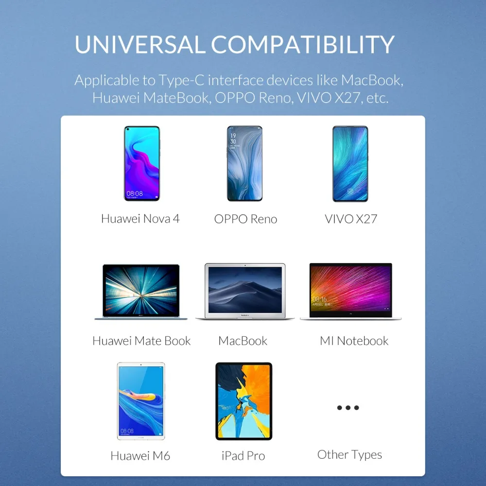 ORICO USB C концентратор Тип C Настольный Ноутбук док-станция для MACbook Apple USB-C к HDMI 4 к VGA порт концентратор RJ45 сетевой конвертер
