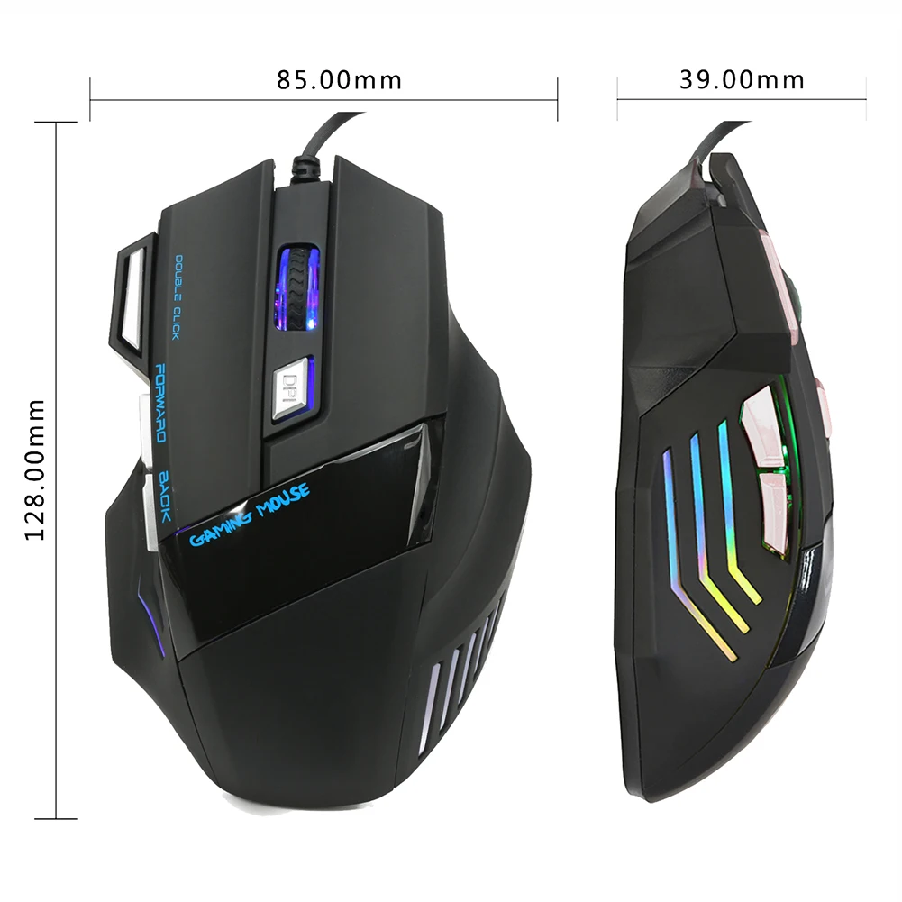Мышь игровая Проводная USB 5500DPI 7 кнопок|Мыши| |