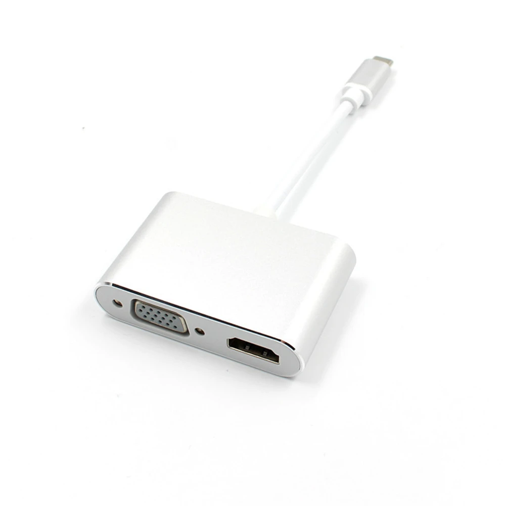 USB C к HDMI 4K VGA адаптер 3 1 type видео конвертеры для Macbook Pro серии ноутбука концентратор