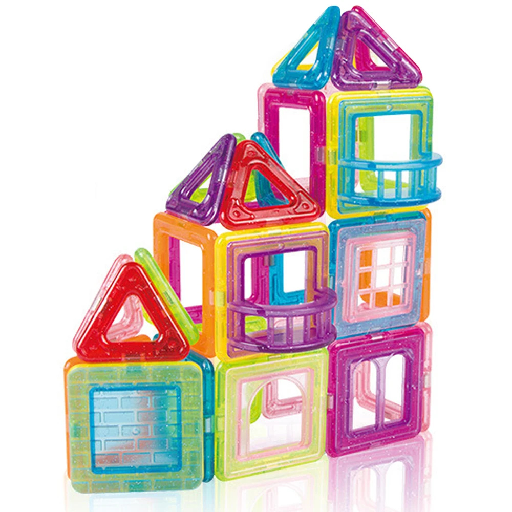 QWZ Новый мини Магнитный дизайнерский Строительный набор модель и строительство