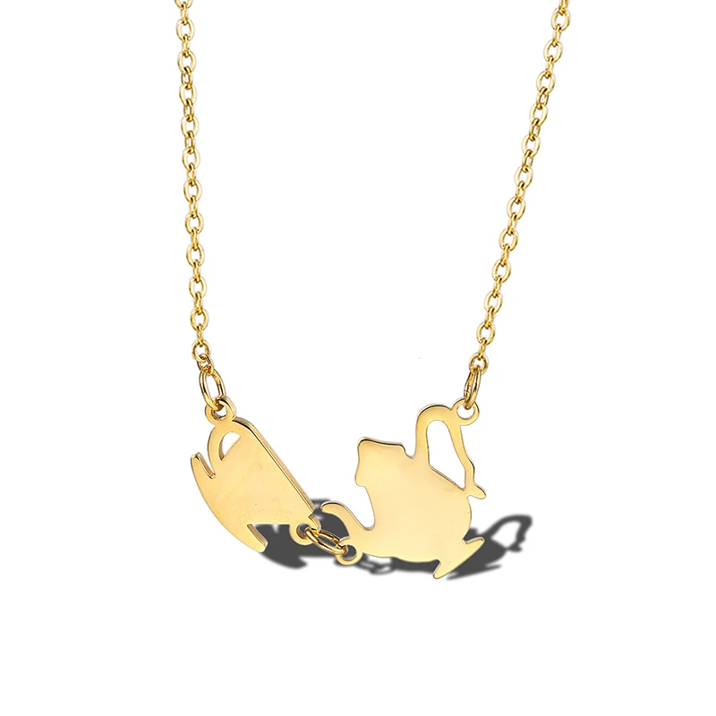 Ожерелье из нержавеющей стали с чаепитием от RIR|Цепочки| |