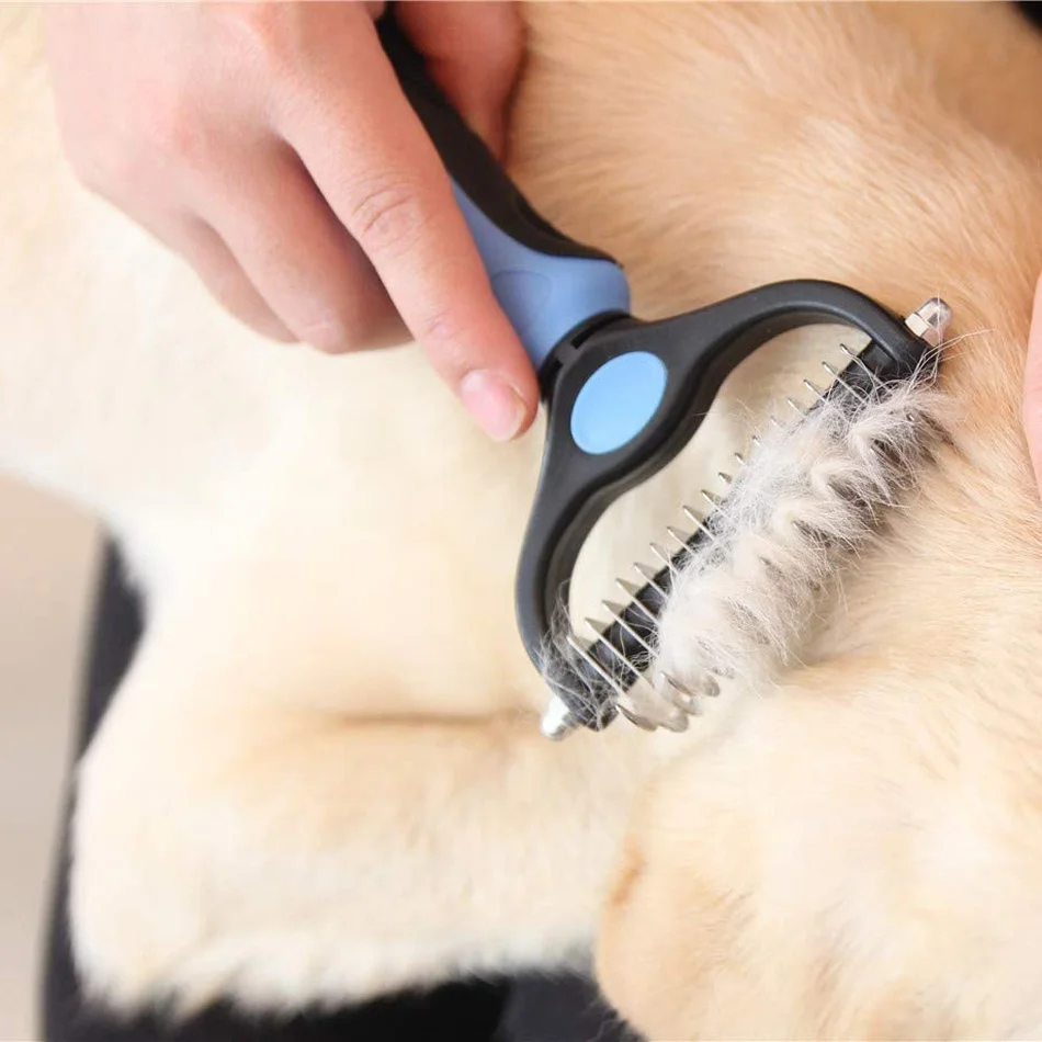 Щетка для груминга домашних питомцев Pretty &amp Better расческа удаления шерсти у собак