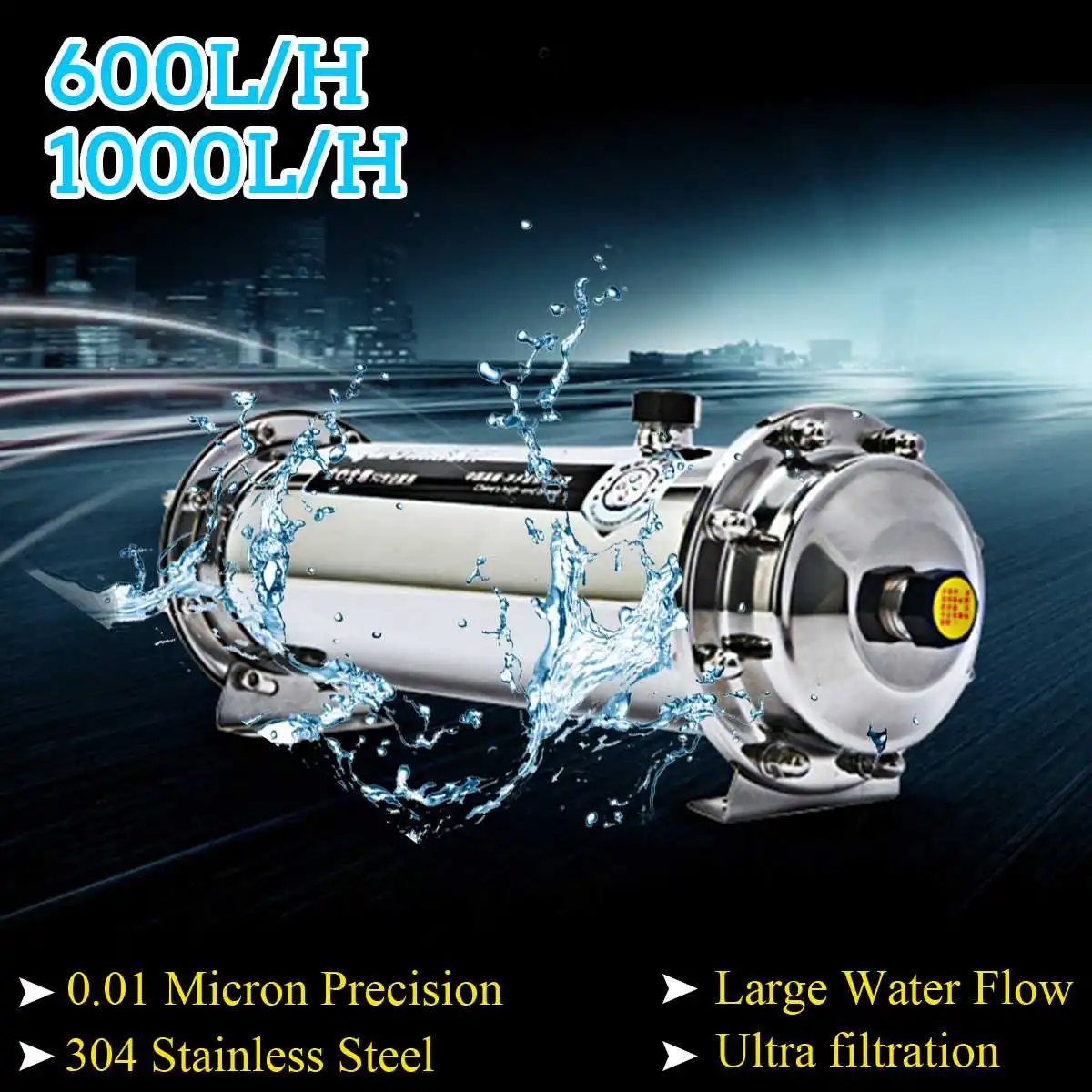 304 фильтр для воды из нержавеющей стали ультрафильтрационный очиститель 600л/1000л