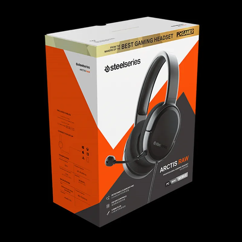 WIth Retail Box SteelSeries Arctis сырья компьютер 7,1 Наушники Гарнитура e-спортивные Игровые наушники для мобильного телефона с функцией превосходной передачи басов шумоподавление CF - Цвет: WIth Retail Box