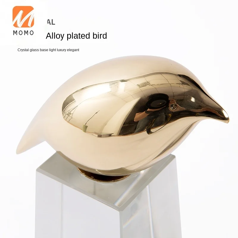 

Crystal Copper Bird Small Ornaments Light Luxury Crafts Living Room Study Model Room Art Decorations