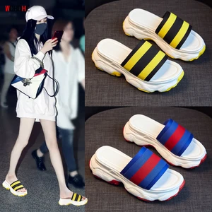 wohdhe High Heels 5cm Slides Casual Shales For Women Platform Beach Flip Flops Comfortable Slaps Women Summer Wedges Slippers wohdhe High Heels 5cm Slides Casual Shales For Women Platform Beach Flip Flops Comfortable Slaps Women Summer Wedges Slippers