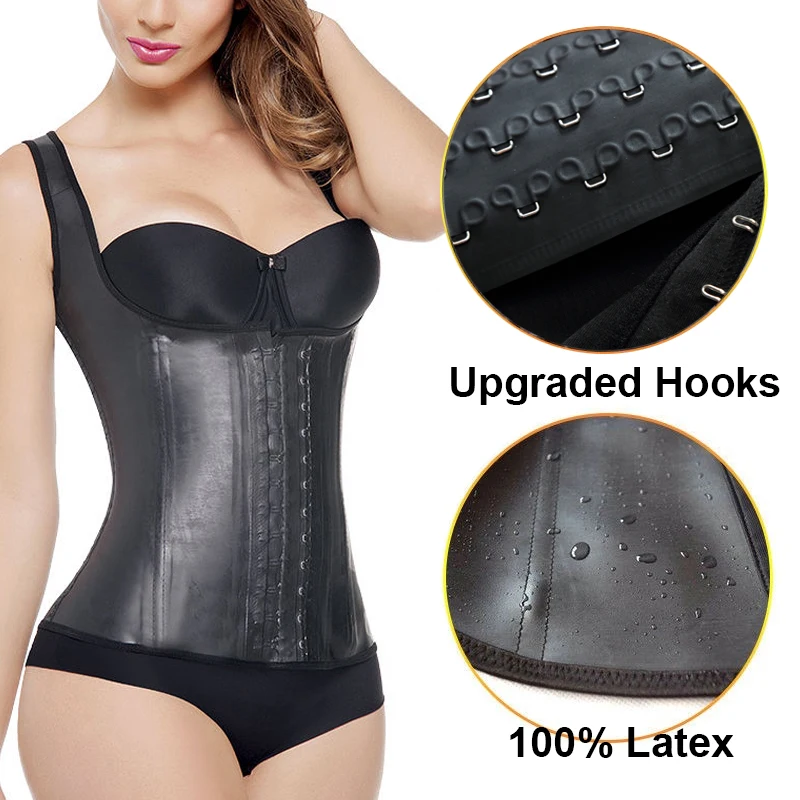 Латексный тренировочный корсет для талии жилет Корректирующее белье женская