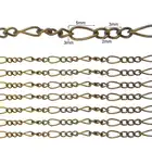 Цепочка из бронзы, 2 метра, для изготовления ювелирных изделий ручной работы, фурнитура для аксессуаров