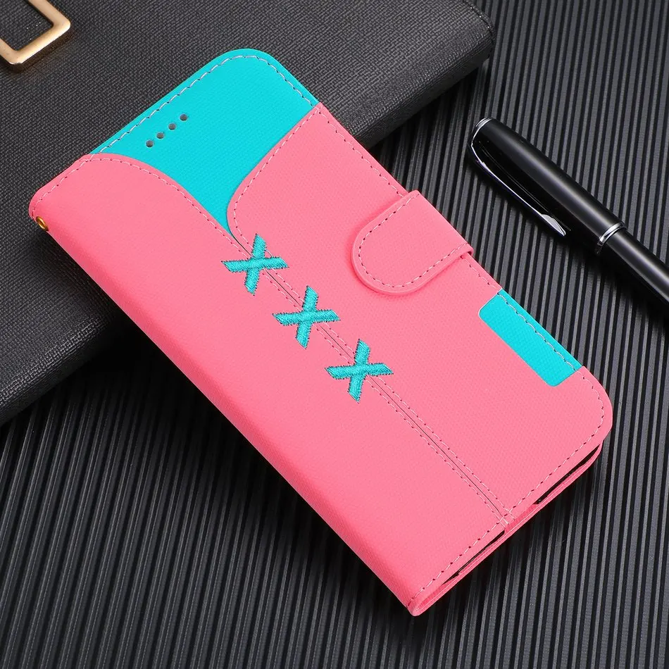 Из искусственной кожи с вышивкой чехол СПС samsung Galaxy S10E S10 S9 S8 M20 A20 A30 A50 A70 A6 A7 A8 A9 2018 J4