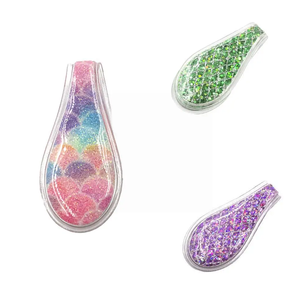 

Fish-scale Sequin Magnetic Bookmark Handmade Book Decoration Cute Office Markers Page Student Stationery Reading Y1x5