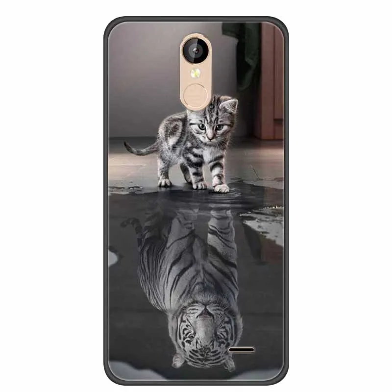 Чехол для Leagoo M5 Plus мультяшный мягкий черный силиконовый чехол телефона 5 дюймов