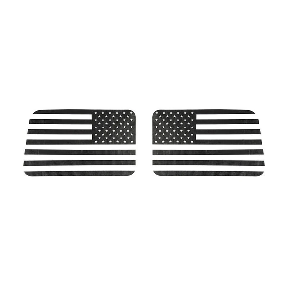 

Window Decal Stickers Parts Rear Replacement Carbon fiber black For Jeep Wrangler JL 2018-2020