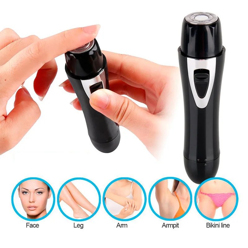 Водонепроницаемая электрическая Женская бритва мини для удаления волос на теле