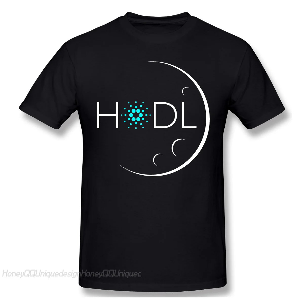 

Cardano Coin ADA Cryptocurrency 2021 New Arrival TShirt HODL Moon Oversize Cotton Shirt for Men T-Shirt