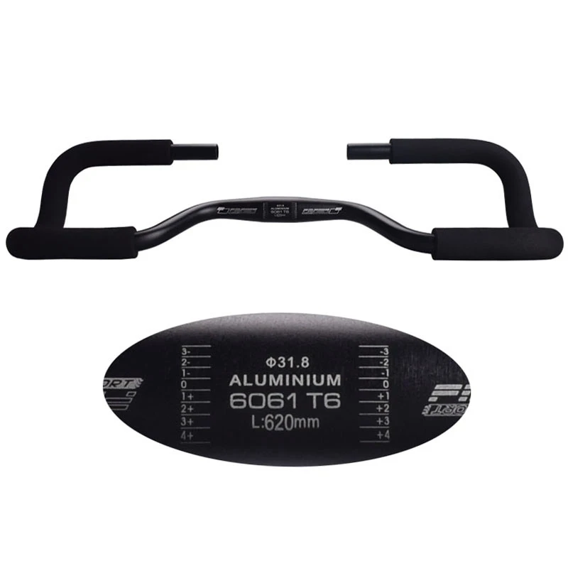 

Bicycle Handlebar Mountain Road Bike Butterfly Handlebar Bike Fixed Gear Rebuilding Aluminum 31.8X580Mm with Cover