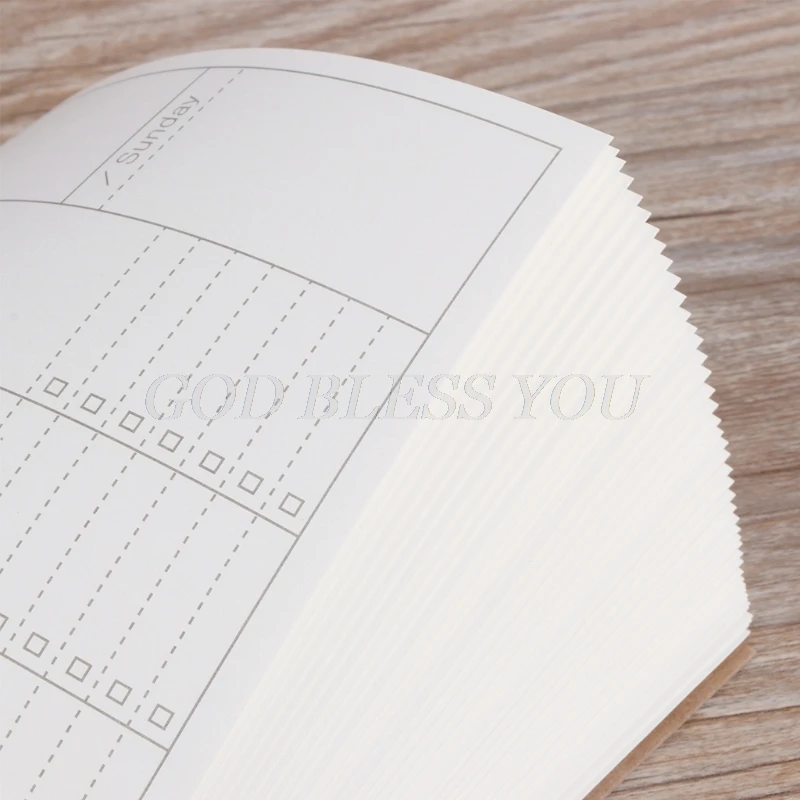 

Planner Book Monthly Weekly Daily Agenda Schedule Blank Diary DIY Study Notebook Drop Shipping