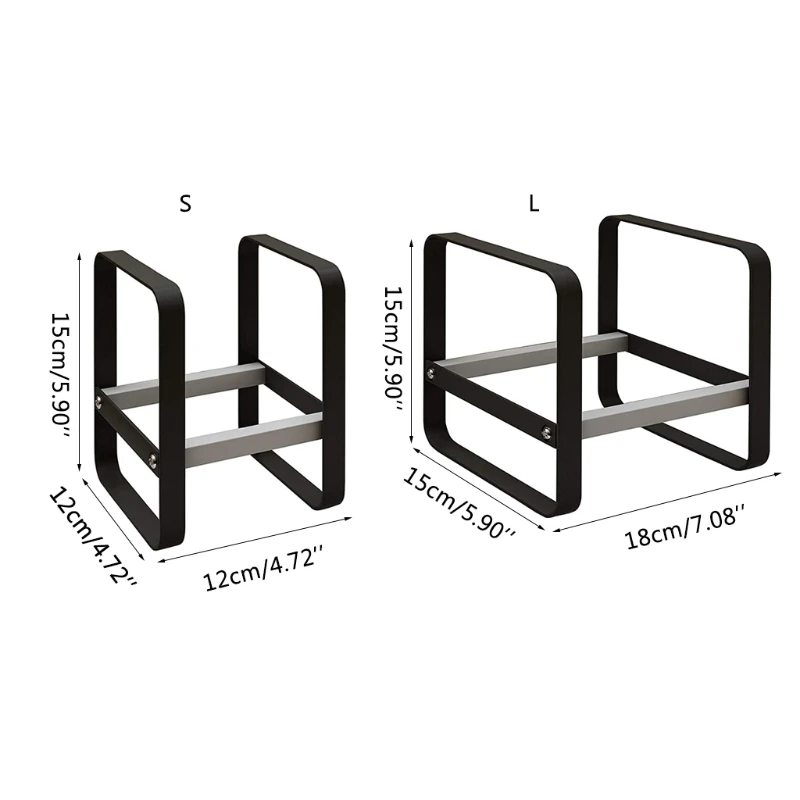

Kitchen Plate Holder Metal Bowl Dish Storage Drying Display Rack Shelf Organizer