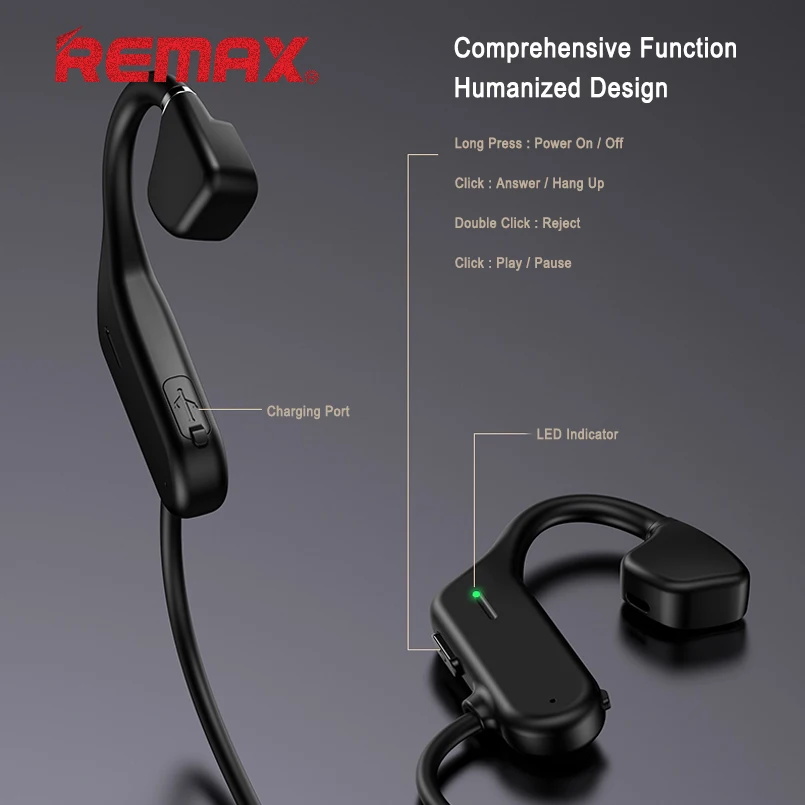 Hi-Fi наушники REMAX RB-S32 беспроводные со звуковым эффектом Bluetooth | Электроника