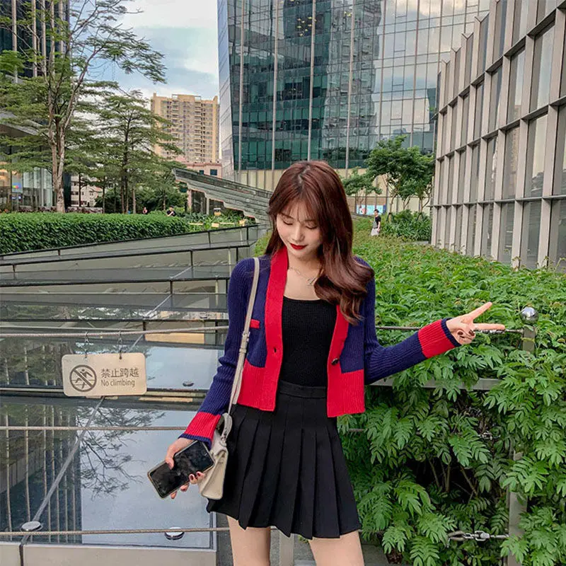 

2020 New Autumn Cardigan Women's Long Loose Lazy Style Knitted Jacket Korean Style Student Sweater C47