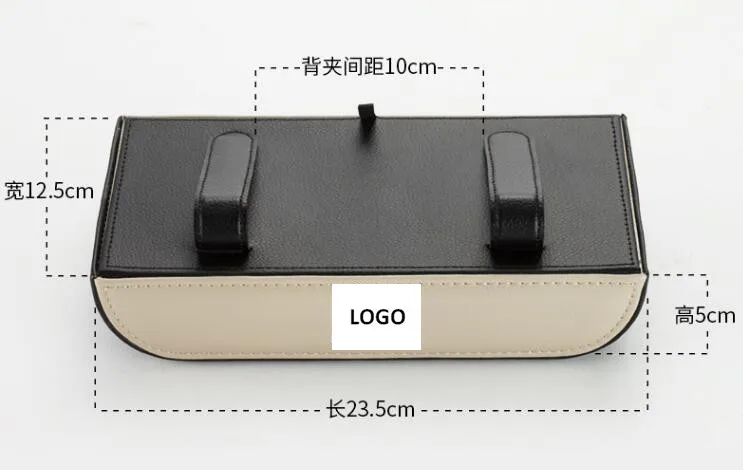 Автомобильный кожаный солнцезащитный козырек коробка для салфеток Держатель