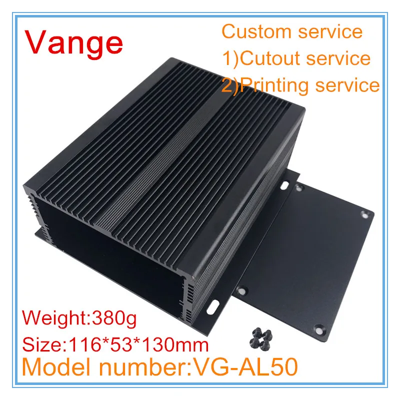 Корпус из экструдированного интегрированного профиля 2 шт./лот 6063-T5 алюминиевый