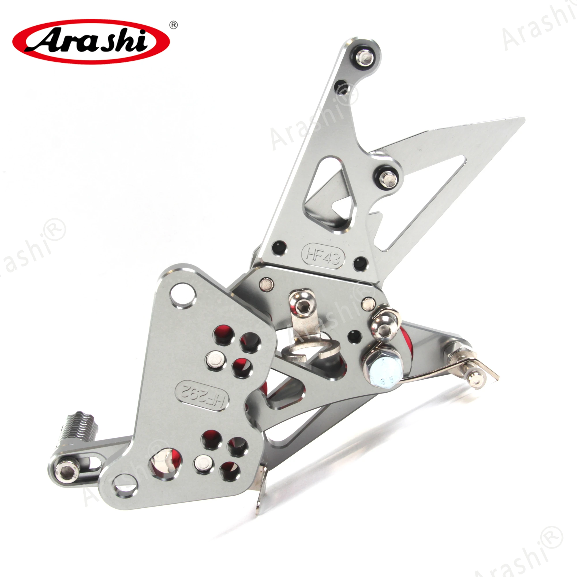 Регулируемые подножки Arashi для SUZUKI GSXR 1300 Hayabusa 2008 2017 CNC Rider комплект задних подножек